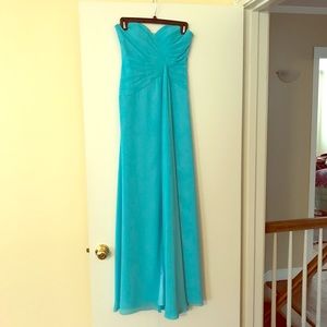 Light blue prom dress